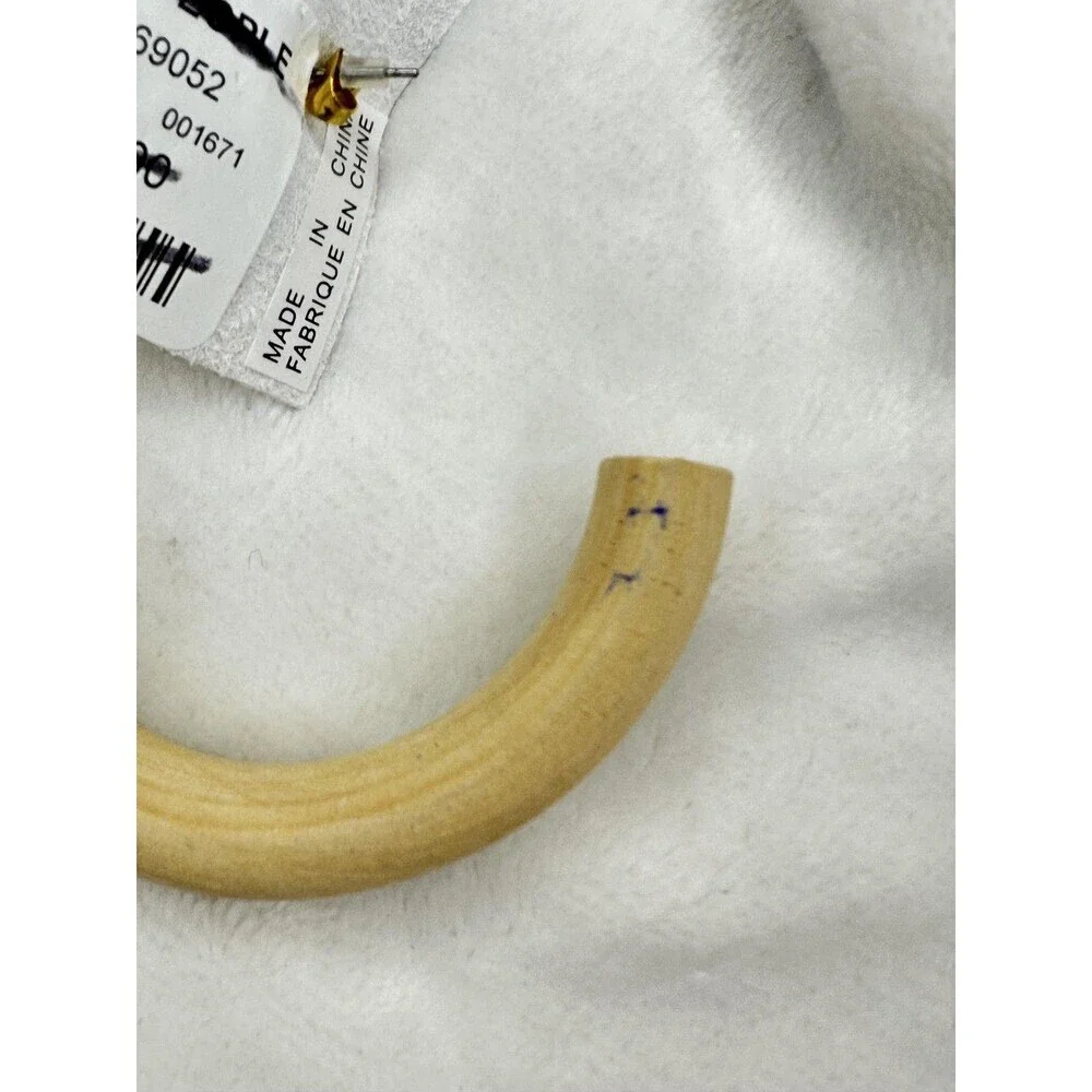Free People Natural Wood Half Circle Handles Pair Craft Accessory Lightweight
